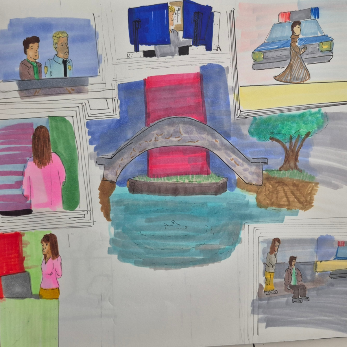 Inked path: Catalyzes without suppressibility,  Amongst the frames, away-ink, comic art, comic strips, inkedpath, late to the party, puzzlement, Quibbles of the scribbles, the clone did it, used or not, webcomic