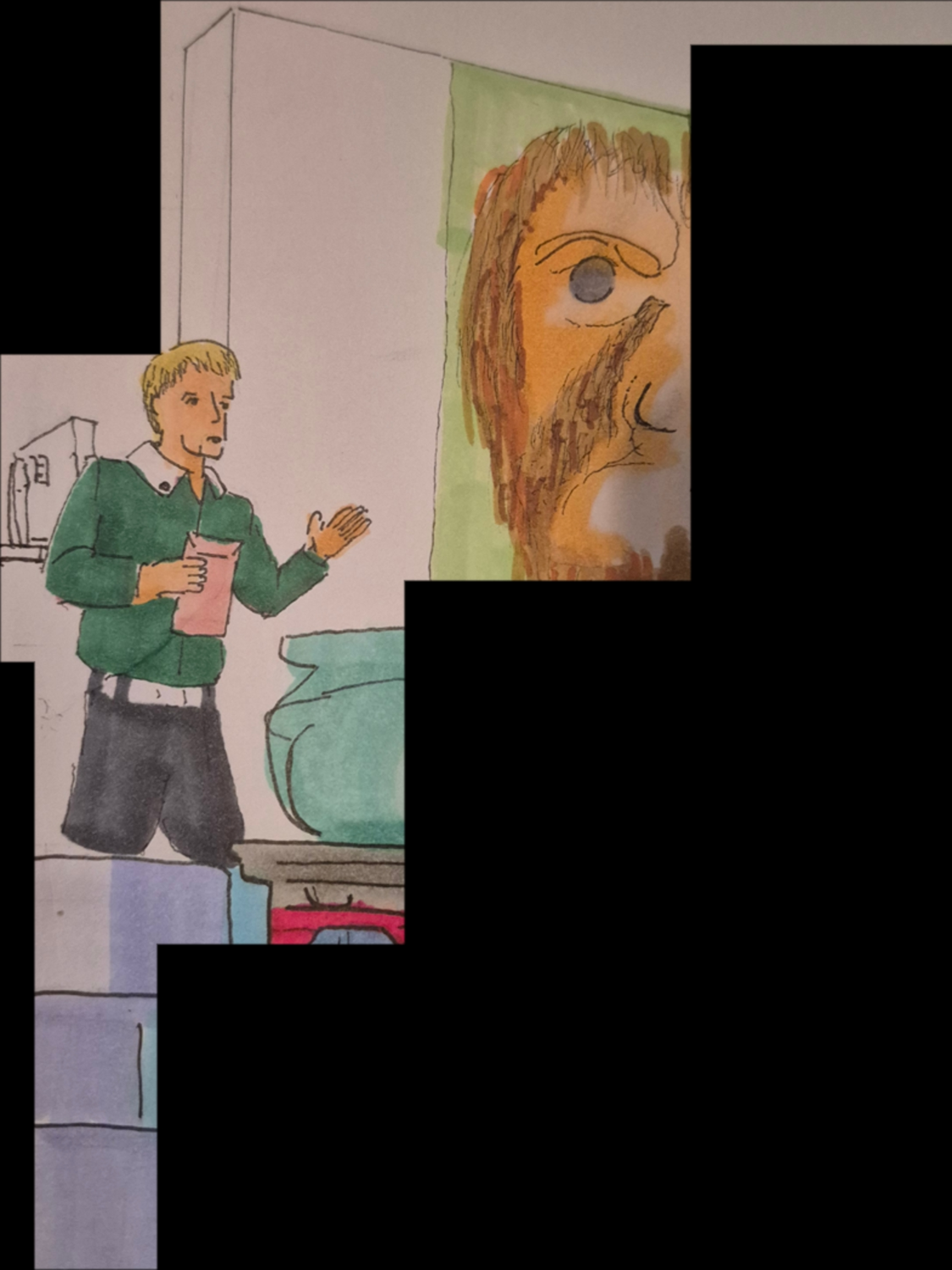 Inked Path: Faded Control of the Fake,  Amongst the frames, away-ink, comic art, comic strips, inkedpath, late to the party, puzzlement, Quibbles of the scribbles, the clone did it, used or not, webcomic