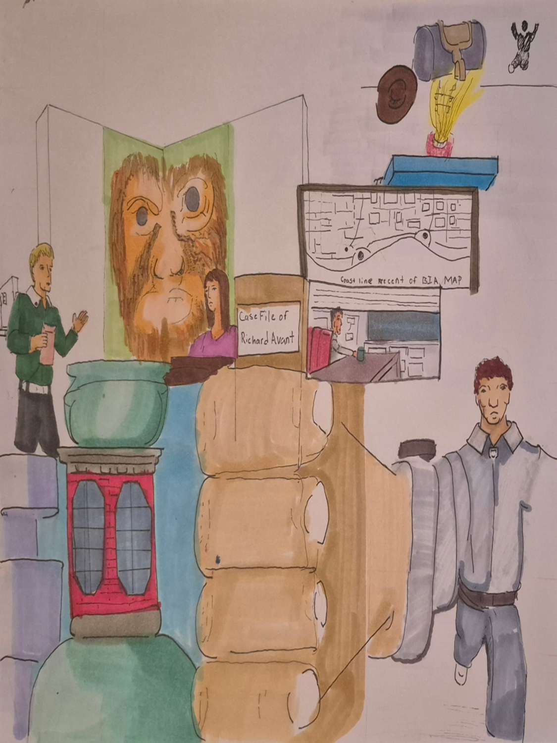 Inked Path: Appearance is adequate even when frightened.,  Amongst the frames, away-ink, comic art, comic strips, inkedpath, late to the party, puzzlement, Quibbles of the scribbles, the clone did it, used or not, webcomic