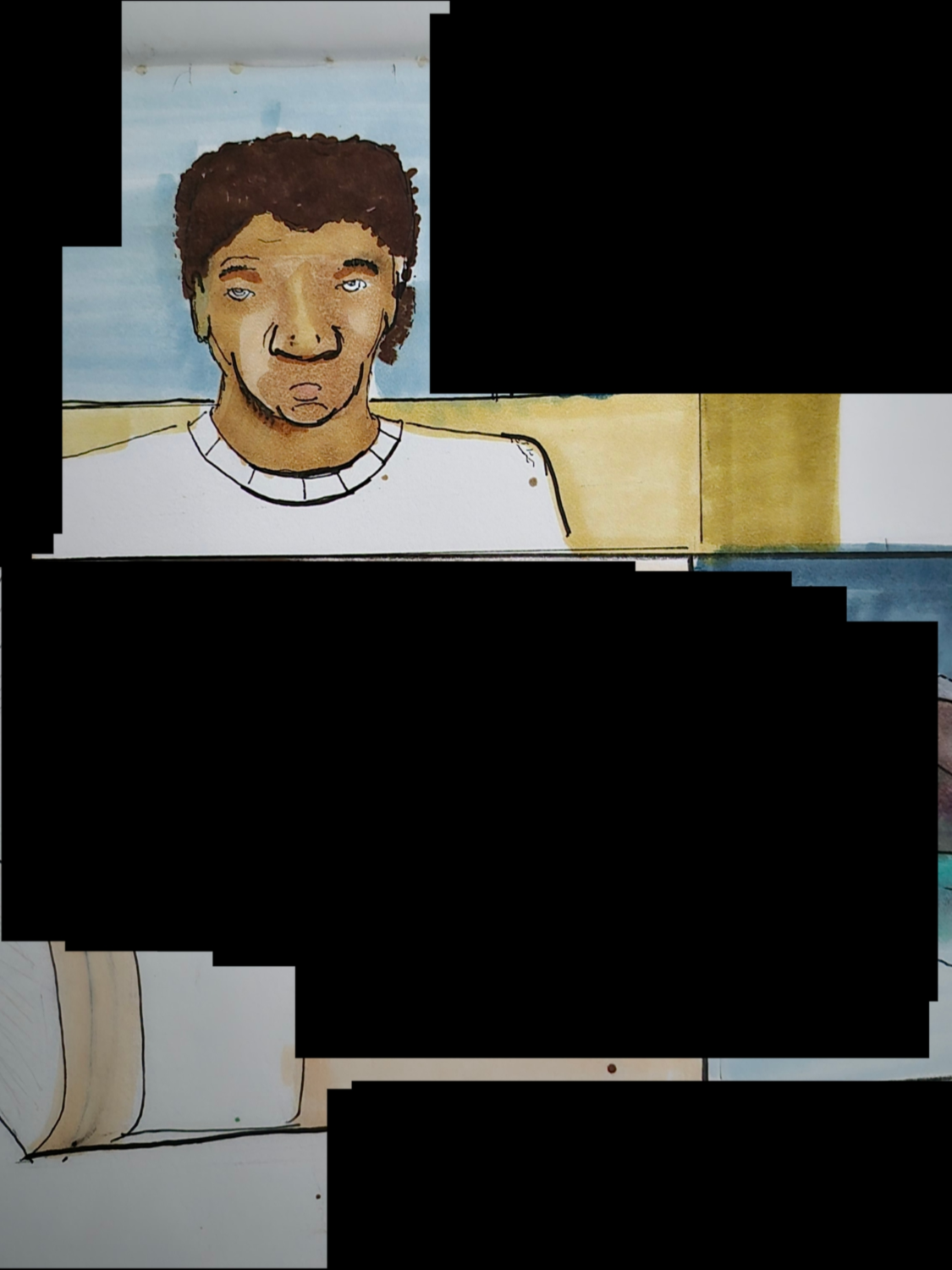 Inked Path: Appearance is adequate even when frightened.,  Amongst the frames, away-ink, comic art, comic strips, inkedpath, late to the party, puzzlement, Quibbles of the scribbles, the clone did it, used or not, webcomic