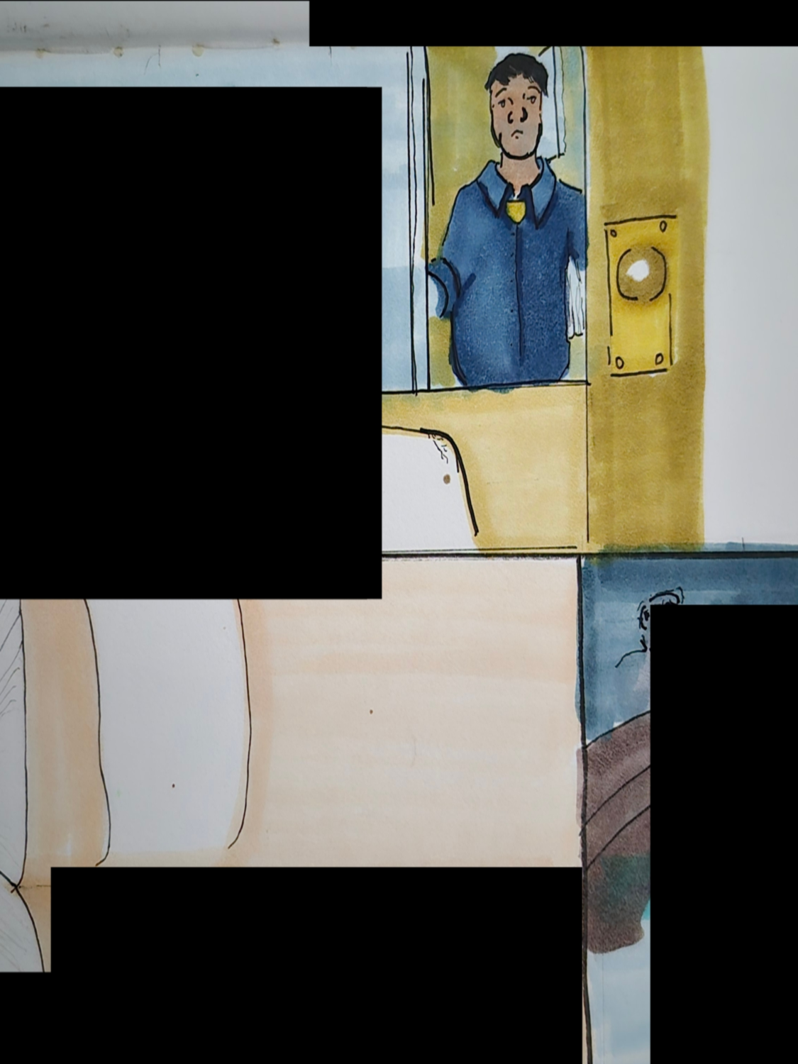 Inked Path: Appearance is adequate even when frightened.,  Amongst the frames, away-ink, comic art, comic strips, inkedpath, late to the party, puzzlement, Quibbles of the scribbles, the clone did it, used or not, webcomic