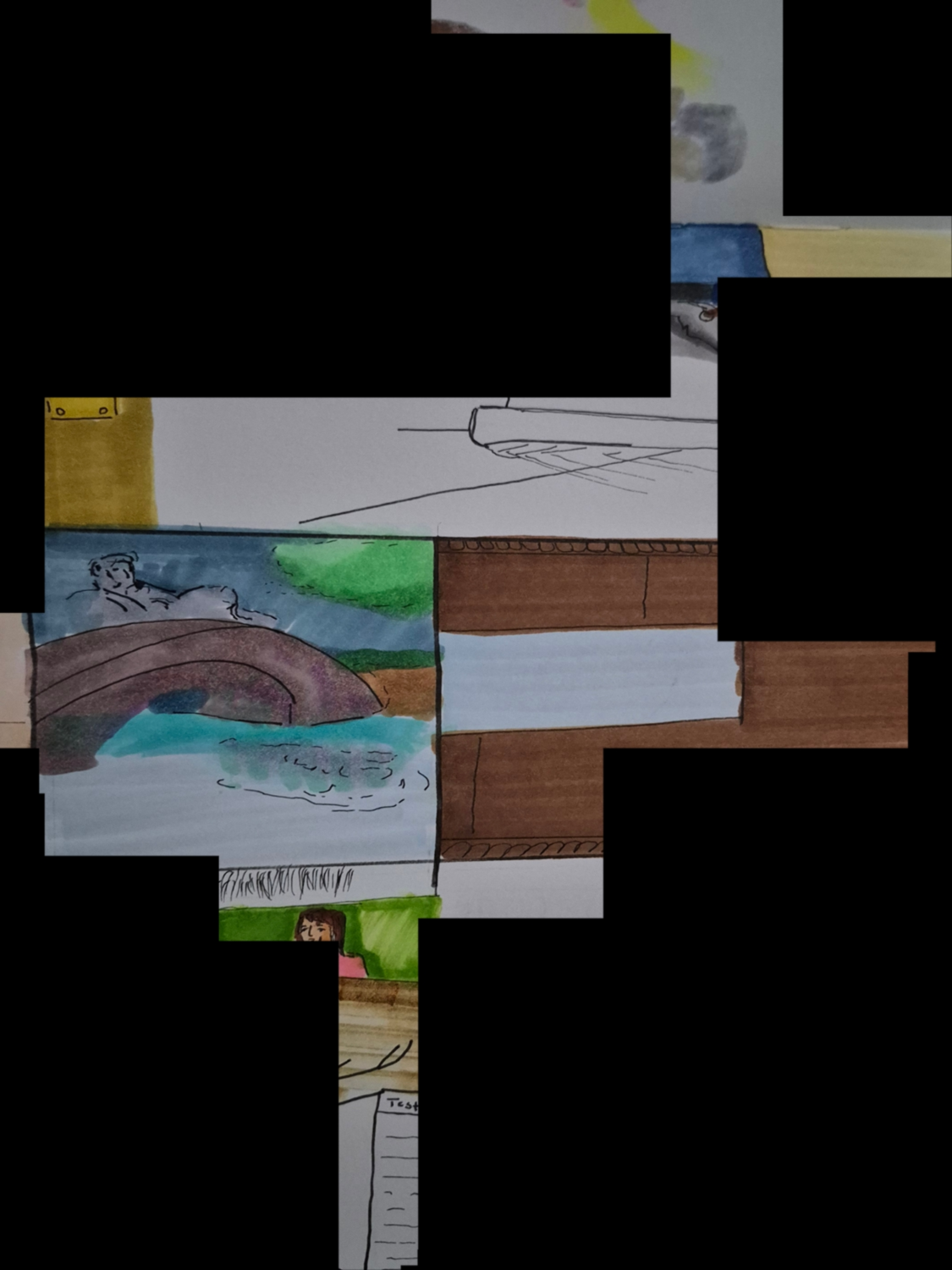 Inked Path: Appearance is adequate even when frightened.,  Amongst the frames, away-ink, comic art, comic strips, inkedpath, late to the party, puzzlement, Quibbles of the scribbles, the clone did it, used or not, webcomic