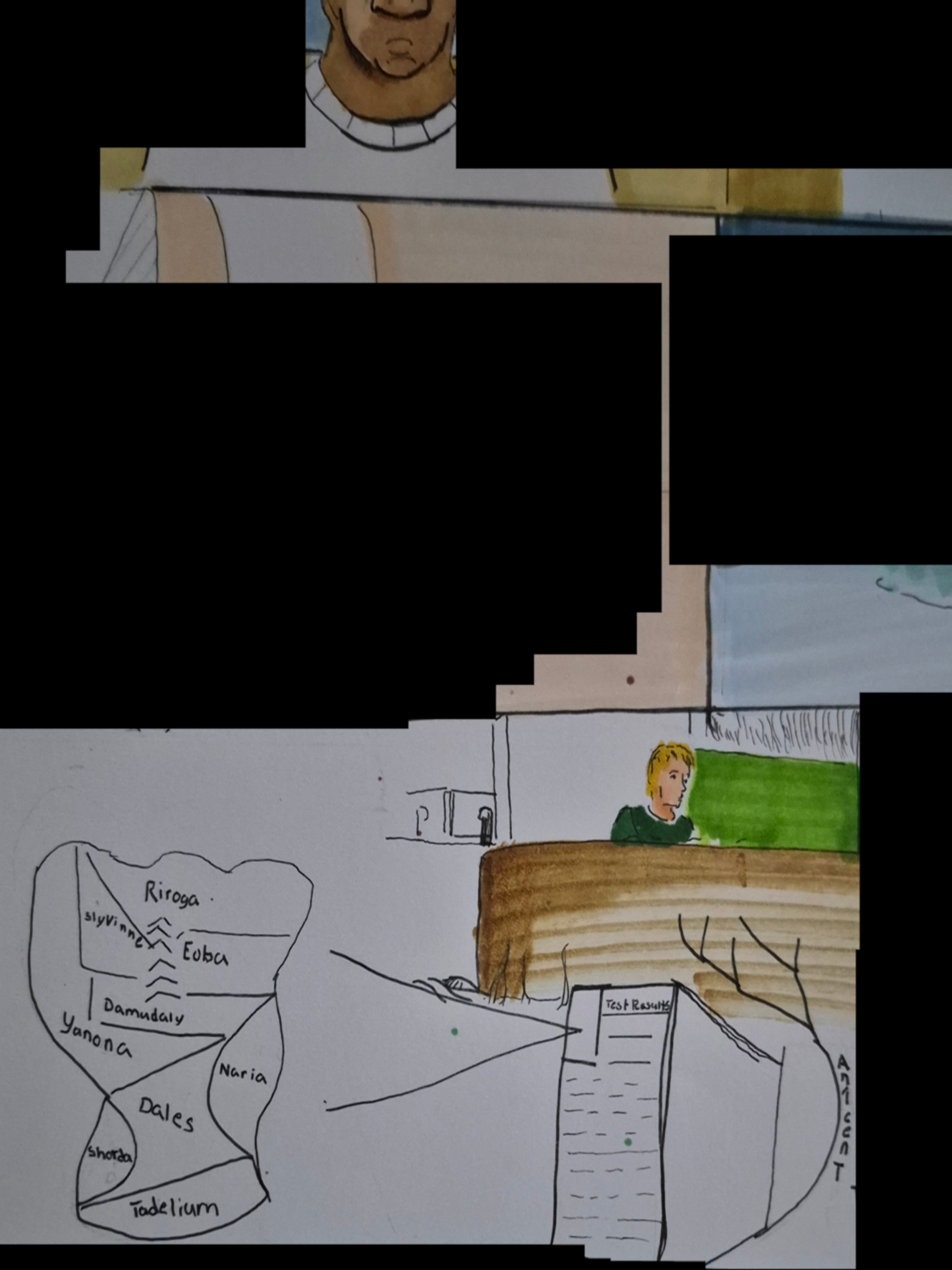 Inked Path: Appearance is adequate even when frightened.,  Amongst the frames, away-ink, comic art, comic strips, inkedpath, late to the party, puzzlement, Quibbles of the scribbles, the clone did it, used or not, webcomic