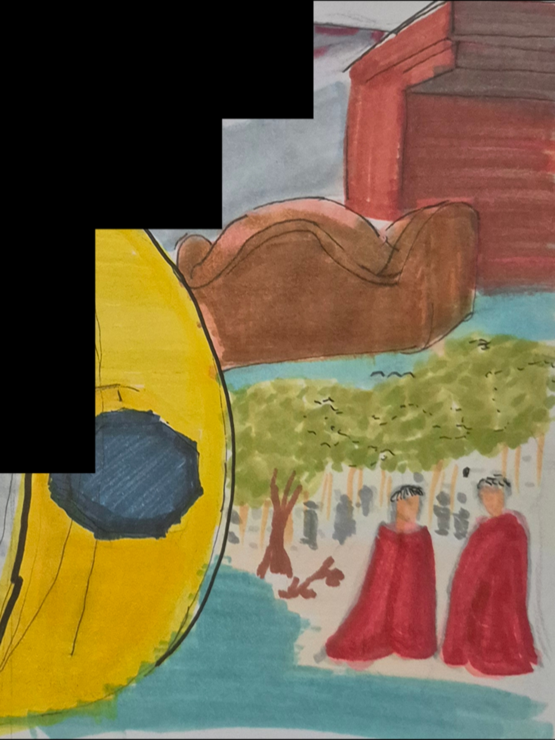 Inked Path: The stillness allows the drawing,  Amongst the frames, away-ink, comic art, comic strips, inkedpath, late to the party, puzzlement, Quibbles of the scribbles, the clone did it, used or not, webcomic