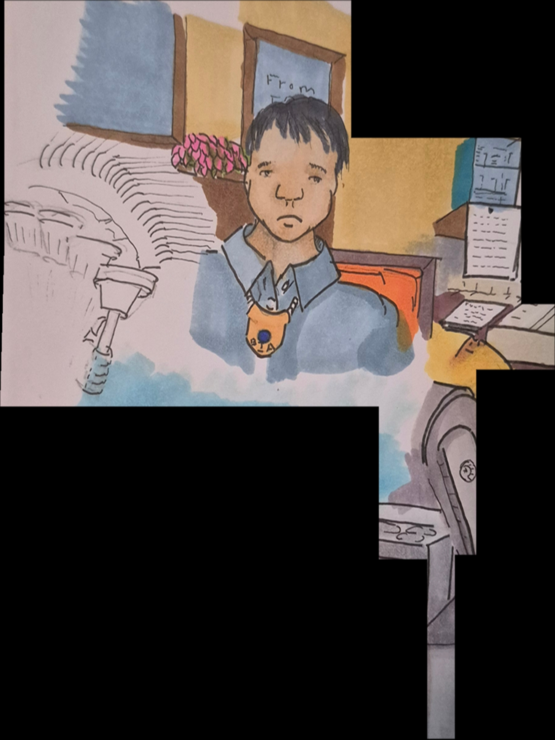 Inked Path: A cloning of old framing,  Amongst the frames, away-ink, comic art, comic strips, inkedpath, late to the party, puzzlement, Quibbles of the scribbles, the clone did it, used or not, webcomic