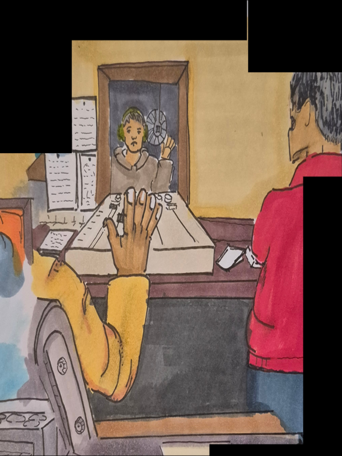 Inked Path: A cloning of old framing,  Amongst the frames, away-ink, comic art, comic strips, inkedpath, late to the party, puzzlement, Quibbles of the scribbles, the clone did it, used or not, webcomic