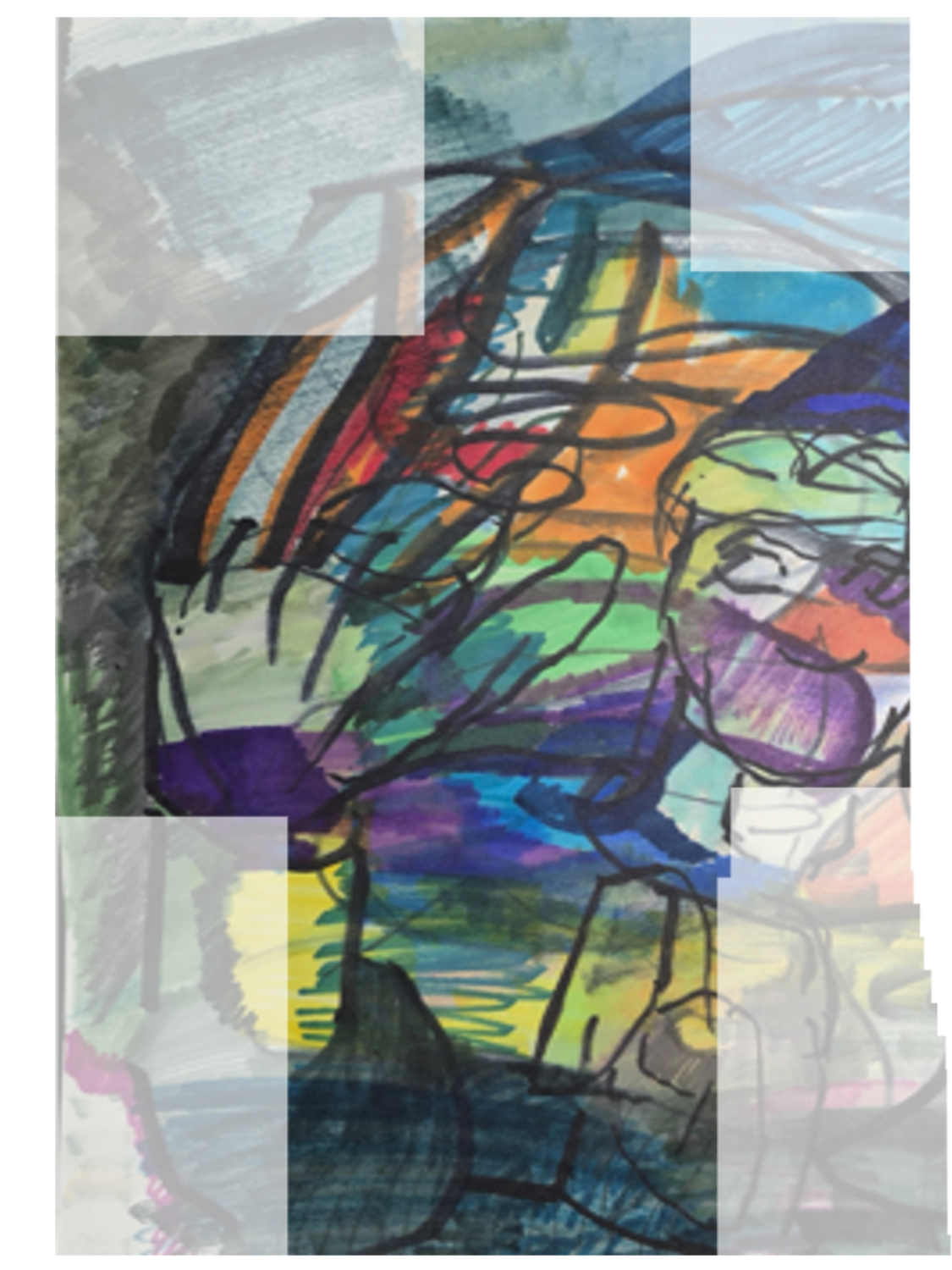 Inked path: A crazed thinking or a path. - web comic strip entry of - amongst the frames