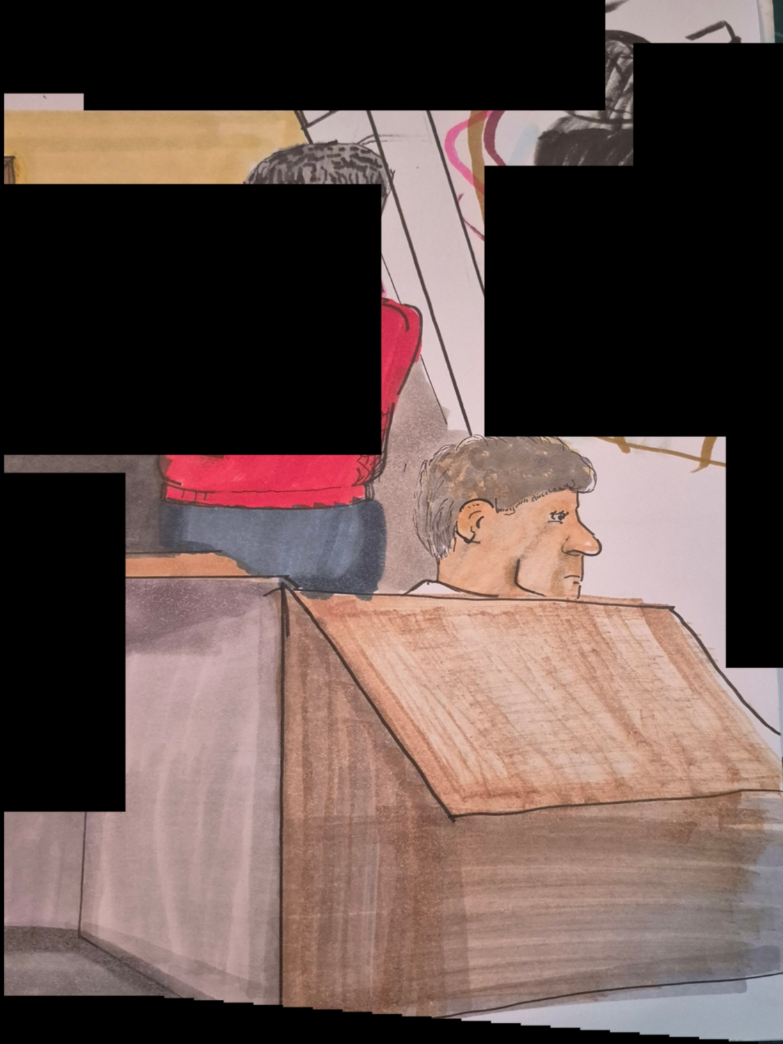 Inked Path: A cloning of old framing,  Amongst the frames, away-ink, comic art, comic strips, inkedpath, late to the party, puzzlement, Quibbles of the scribbles, the clone did it, used or not, webcomic