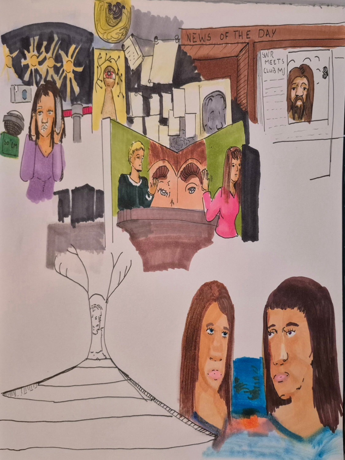 Inked Path: Lateness of the History in Water, comic art, comic strips, inkedpath, late to the party, puzzlement, Quibbles of the scribbles, the clone did it, used or not, webcomic