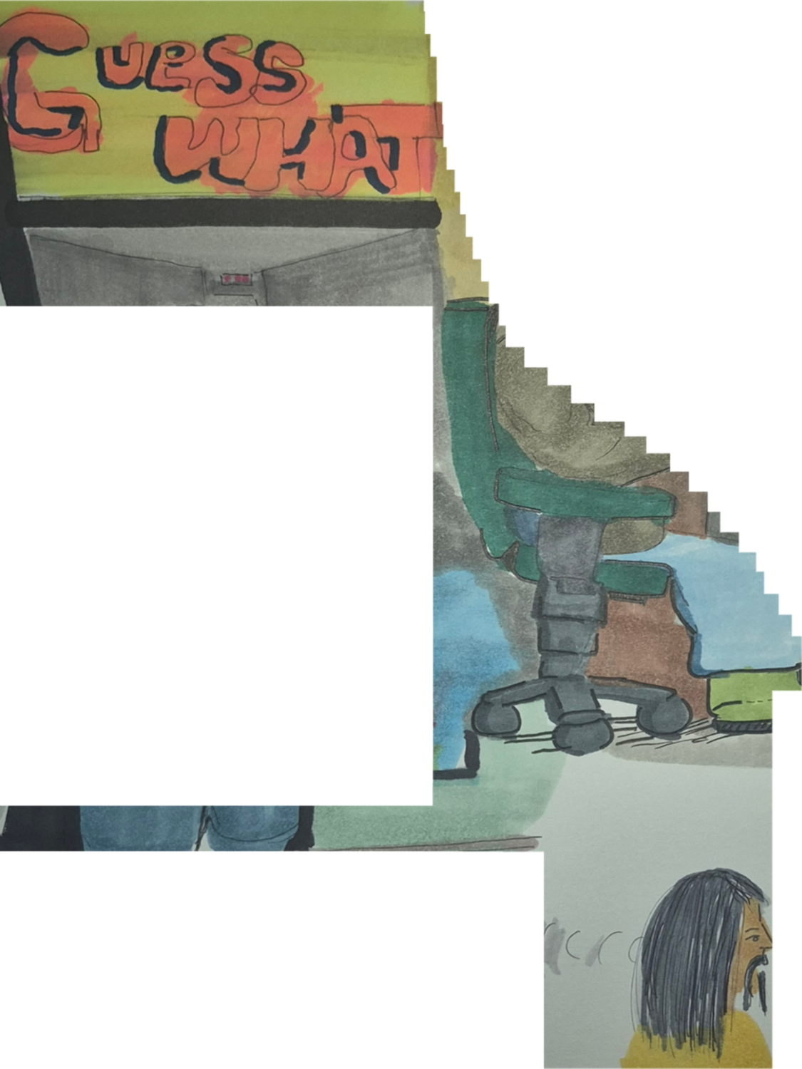 Inked Path: Unmoved by the botanical arrangement’s allure, comic art, comic strips, inkedpath, late to the party, puzzlement, Quibbles of the scribbles, the clone did it, used or not, webcomic