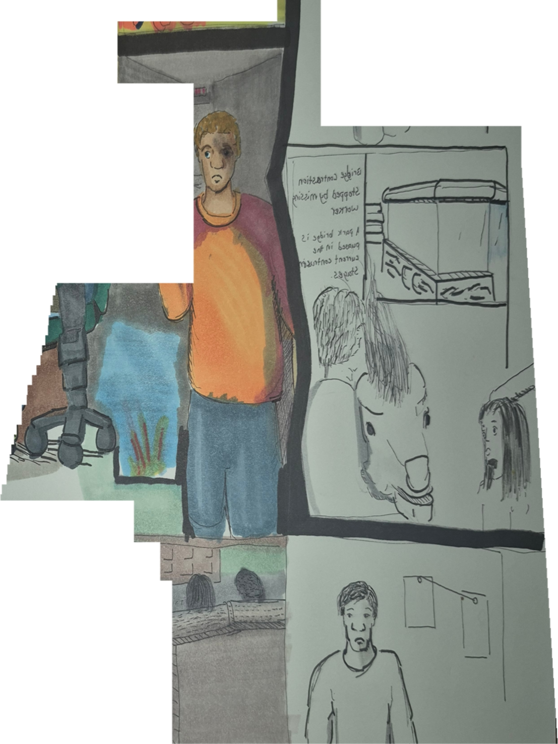 Inked Path: Unmoved by the botanical arrangement’s allure, comic art, comic strips, inkedpath, late to the party, puzzlement, Quibbles of the scribbles, the clone did it, used or not, webcomic