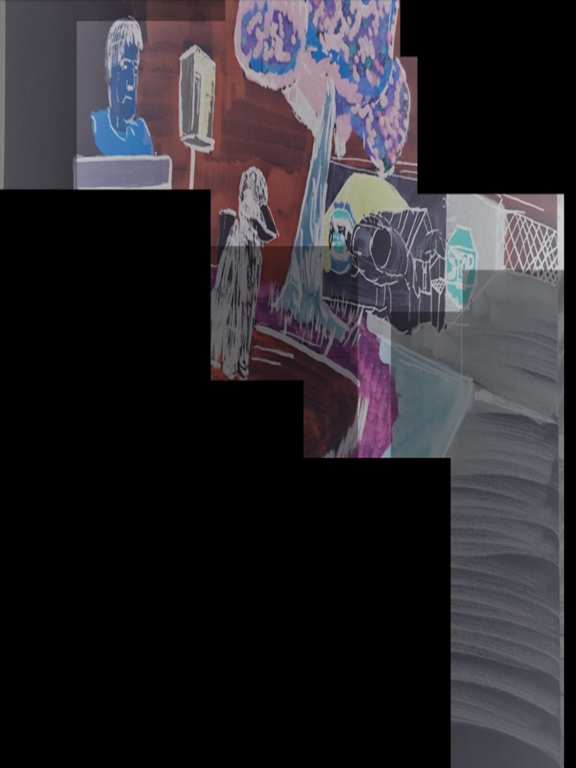 Inked Path: A clown is given a clue.
Amongst the frames, away-ink, comic art, comic strips, inkedpath, late to the party, puzzlement, Quibbles of the scribbles, the clone did it, used or not, webcomic