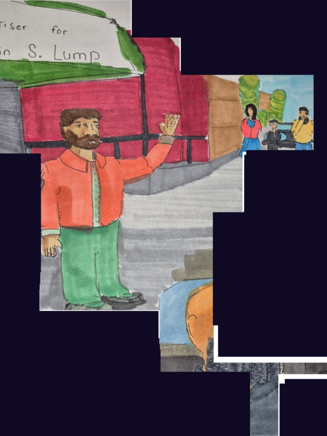 Inked Path: A Bad Bunny Super Dancing Clone, comic art, comic strips, inkedpath, late to the party, puzzlement, Quibbles of the scribbles, the clone did it, used or not, webcomic.