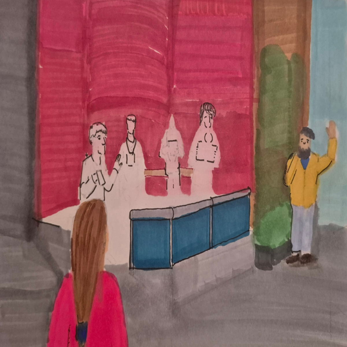 Inked path: Circuitous Becomes Acquiescence's, or Was it?, comic art, comic strips, inkedpath, late to the party, puzzlement, Quibbles of the scribbles, the clone did it, used or not, webcomic.