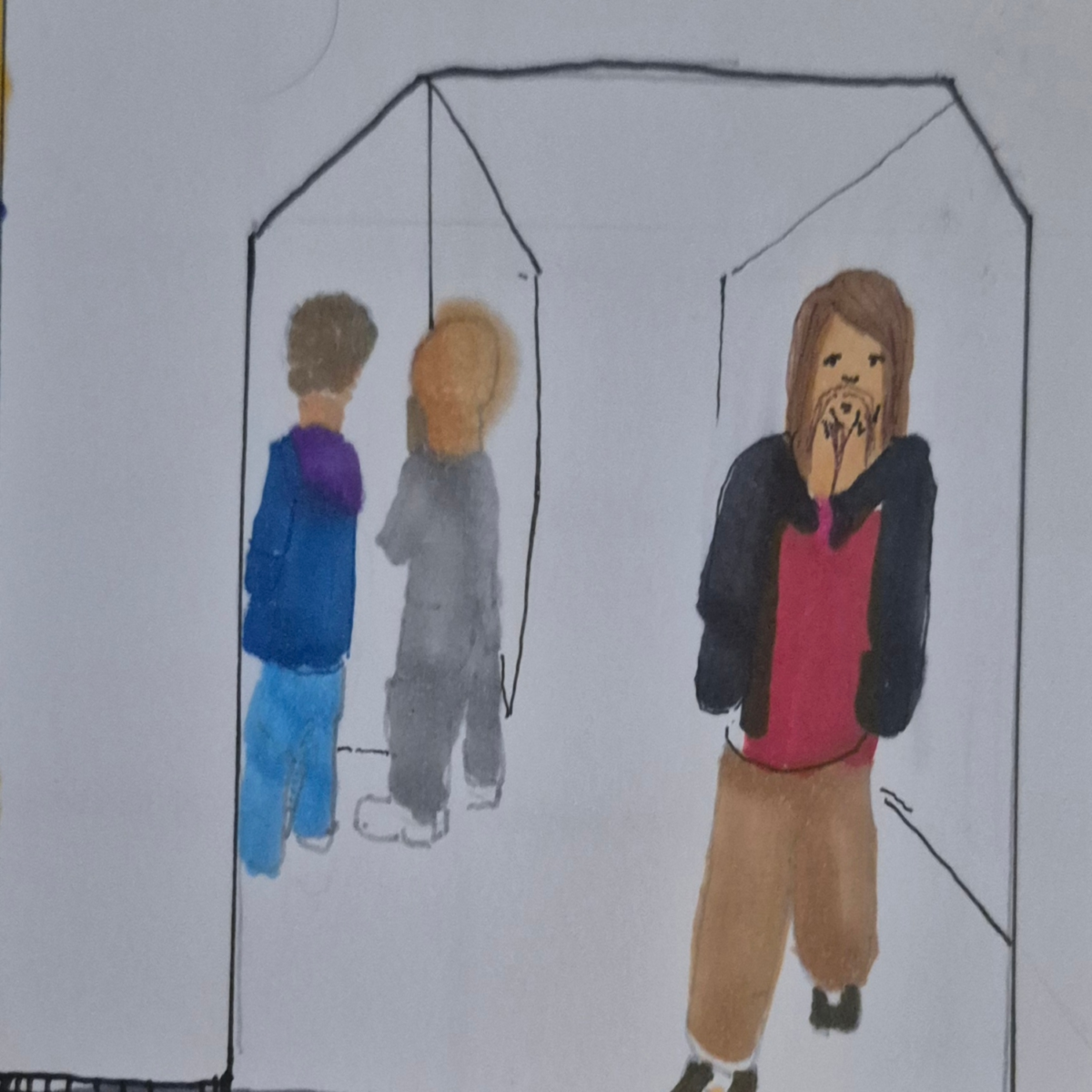 Inked Path: Unfinished Walls, Offering Reverence in Emptiness, comic art, comic strips, inkedpath, late to the party, puzzlement, Quibbles of the scribbles, the clone did it, used or not, webcomic.