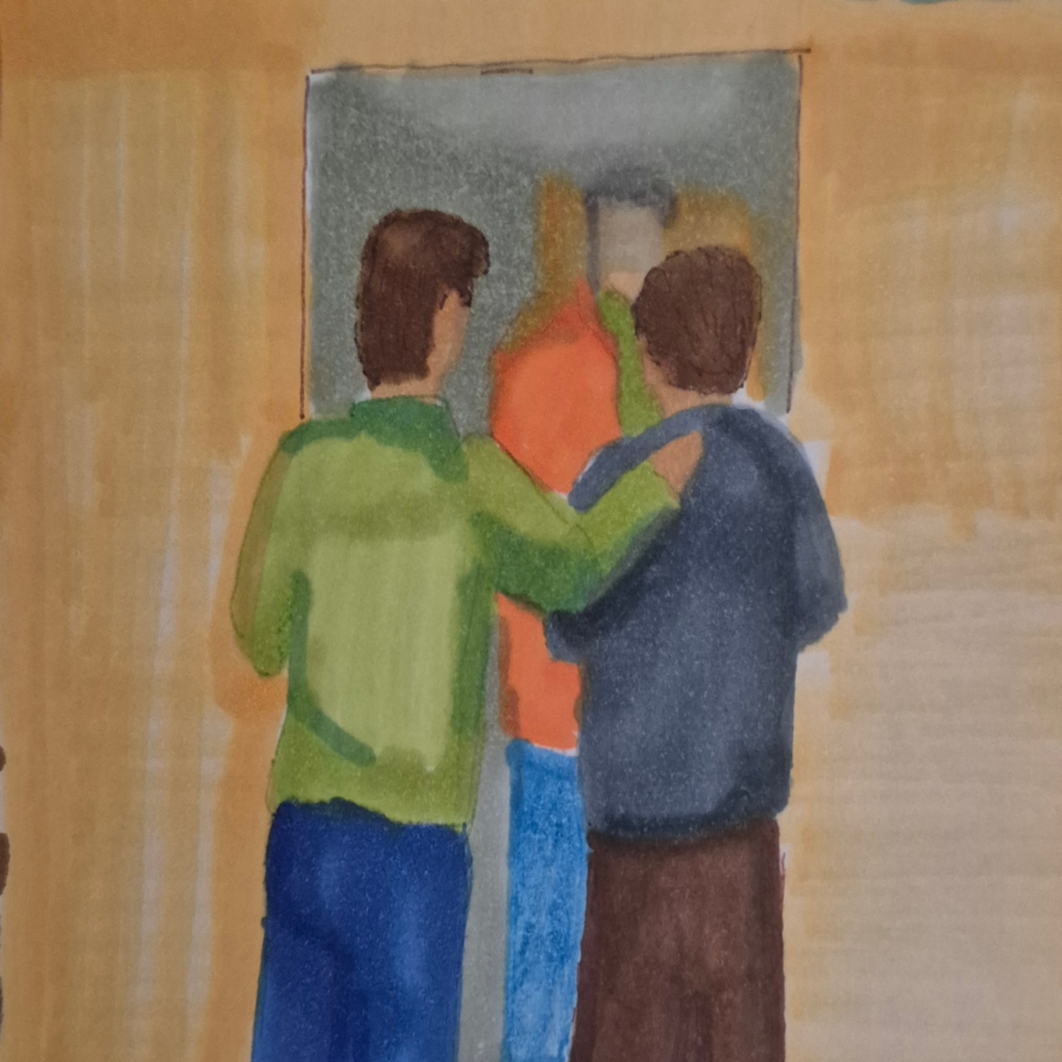 Inked path: A shadow flashed of the past, comic art, comic strips, inkedpath, late to the party, puzzlement, Quibbles of the scribbles, the clone did it, used or not, webcomic.