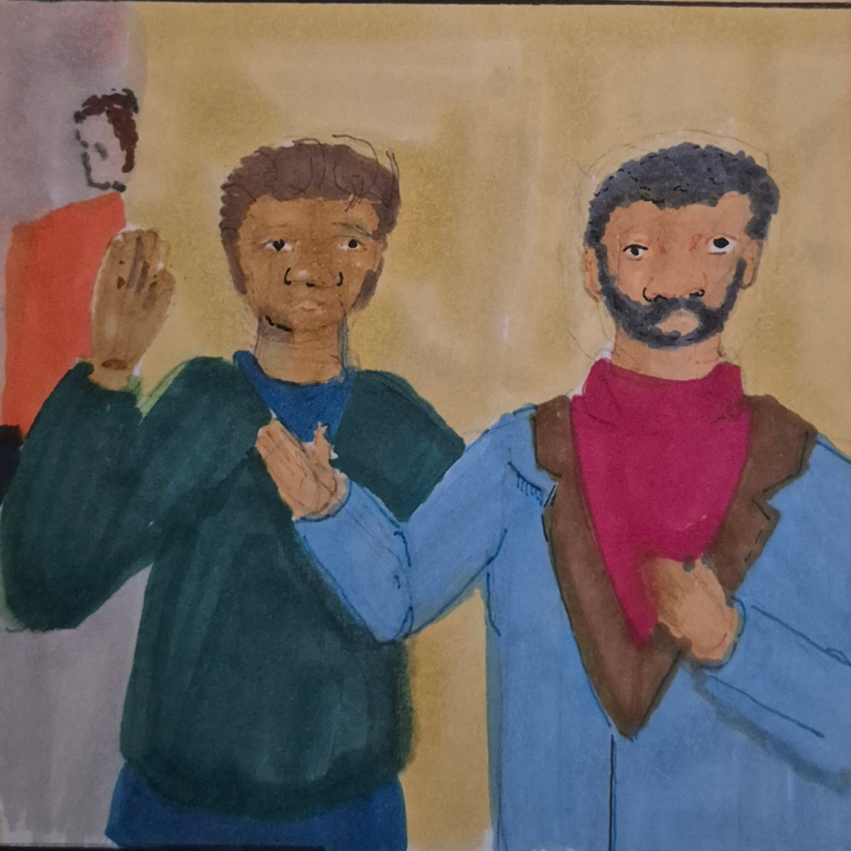 Inked path: A shadow flashed of the past, comic art, comic strips, inkedpath, late to the party, puzzlement, Quibbles of the scribbles, the clone did it, used or not, webcomic.