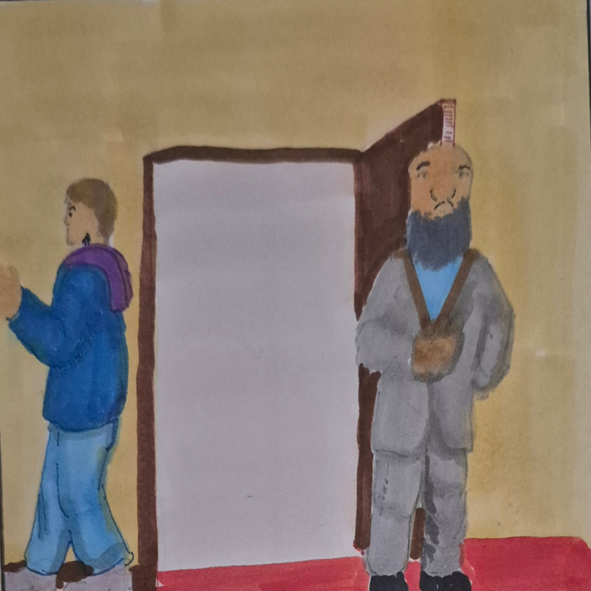 Inked path: A shadow flashed of the past, comic art, comic strips, inkedpath, late to the party, puzzlement, Quibbles of the scribbles, the clone did it, used or not, webcomic.