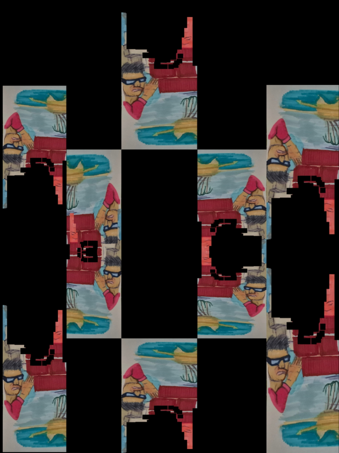 Inked Path: Taggers a wall, non-compos mentis,  Amongst the frames, away-ink, comic art, comic strips, inkedpath, late to the party, puzzlement, Quibbles of the scribbles, the clone did it, used or not, webcomic