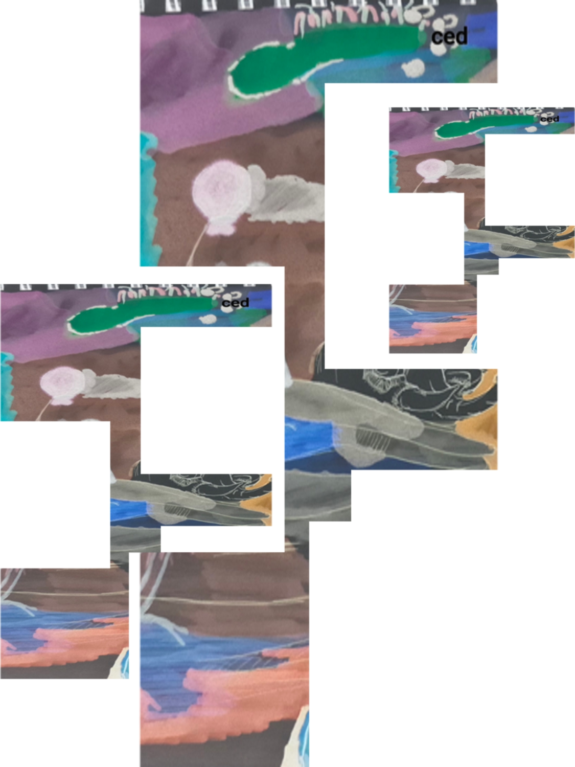 Inked Path: Taggers a wall, non-compos mentis,  Amongst the frames, away-ink, comic art, comic strips, inkedpath, late to the party, puzzlement, Quibbles of the scribbles, the clone did it, used or not, webcomic