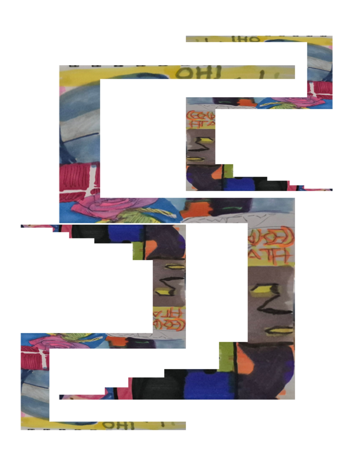 Inked Path: Taggers a wall, non-compos mentis,  Amongst the frames, away-ink, comic art, comic strips, inkedpath, late to the party, puzzlement, Quibbles of the scribbles, the clone did it, used or not, webcomic