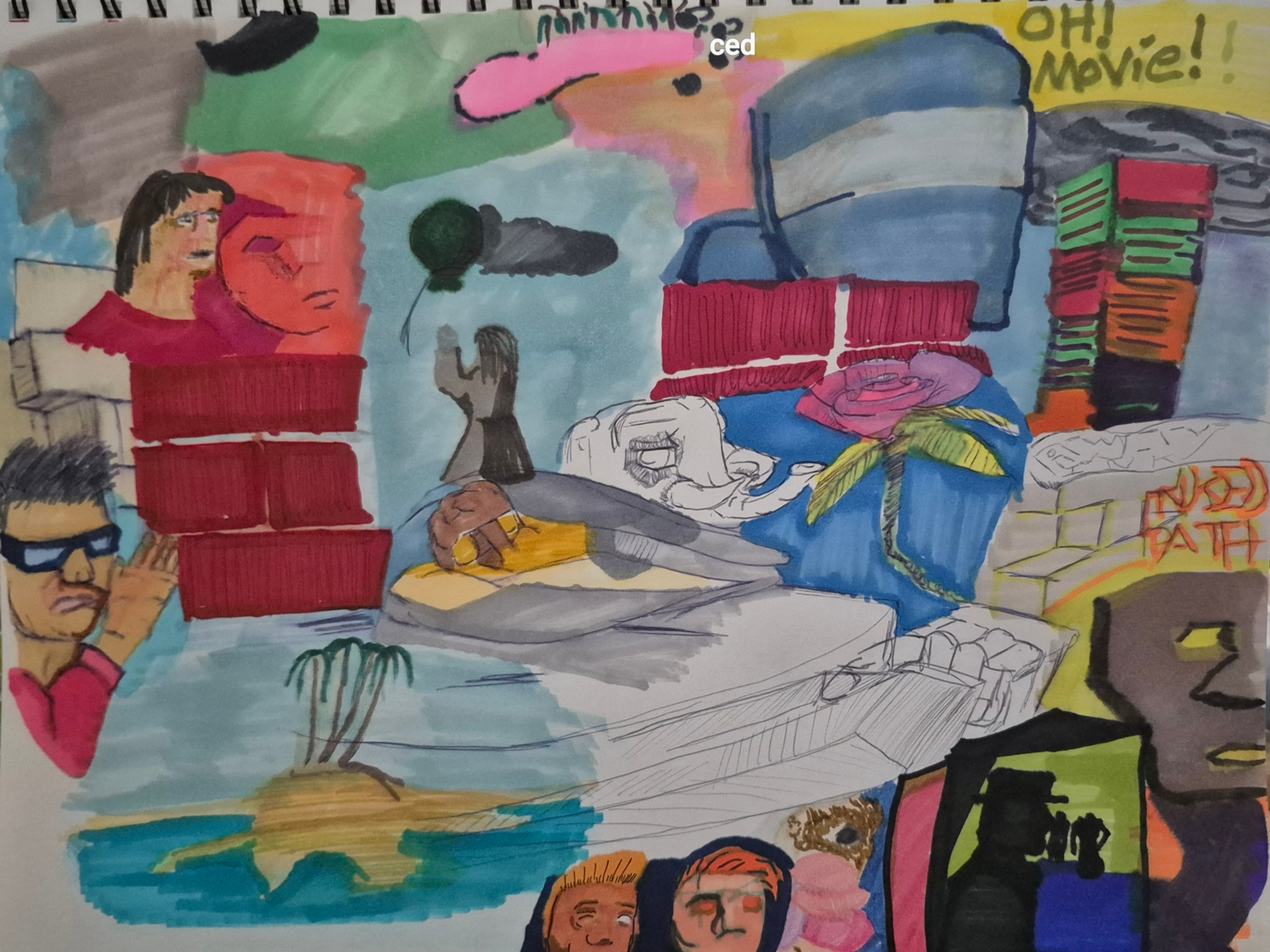 Inked Path: Taggers a wall, non-compos mentis