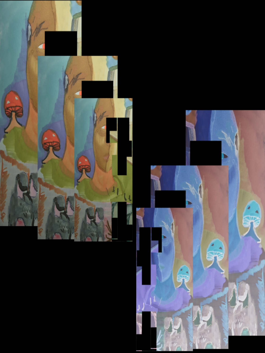 Inked path: Catalyzes without suppressibility,  Amongst the frames, away-ink, comic art, comic strips, inkedpath, late to the party, puzzlement, Quibbles of the scribbles, the clone did it, used or not, webcomic