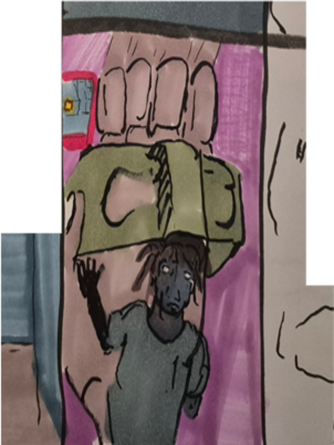 Inked Path: A cloning of old framing,  Amongst the frames, away-ink, comic art, comic strips, inkedpath, late to the party, puzzlement, Quibbles of the scribbles, the clone did it, used or not, webcomic