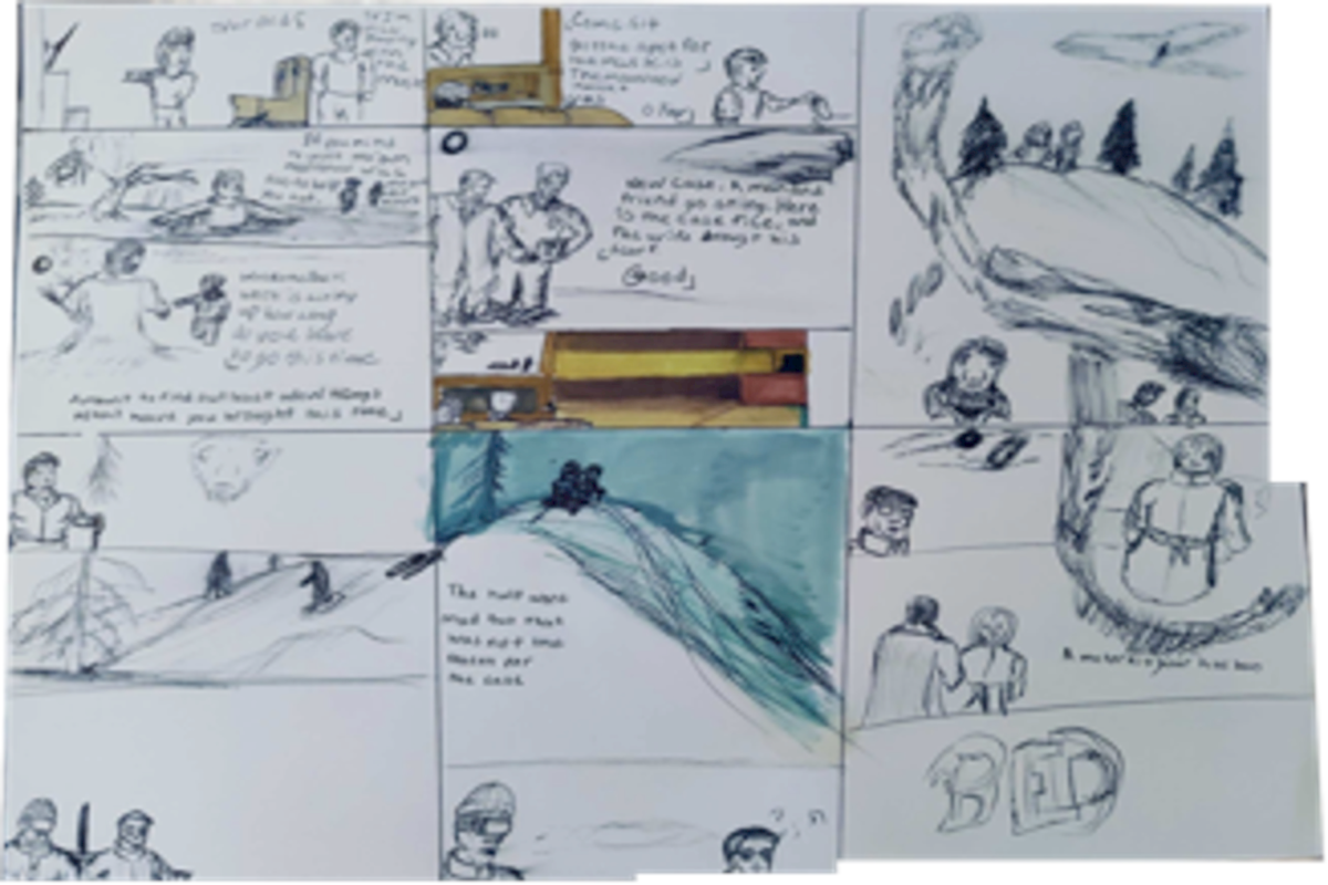 Inked Path: Taggers a wall, non-compos mentis,  Amongst the frames, away-ink, comic art, comic strips, inkedpath, late to the party, puzzlement, Quibbles of the scribbles, the clone did it, used or not, webcomic