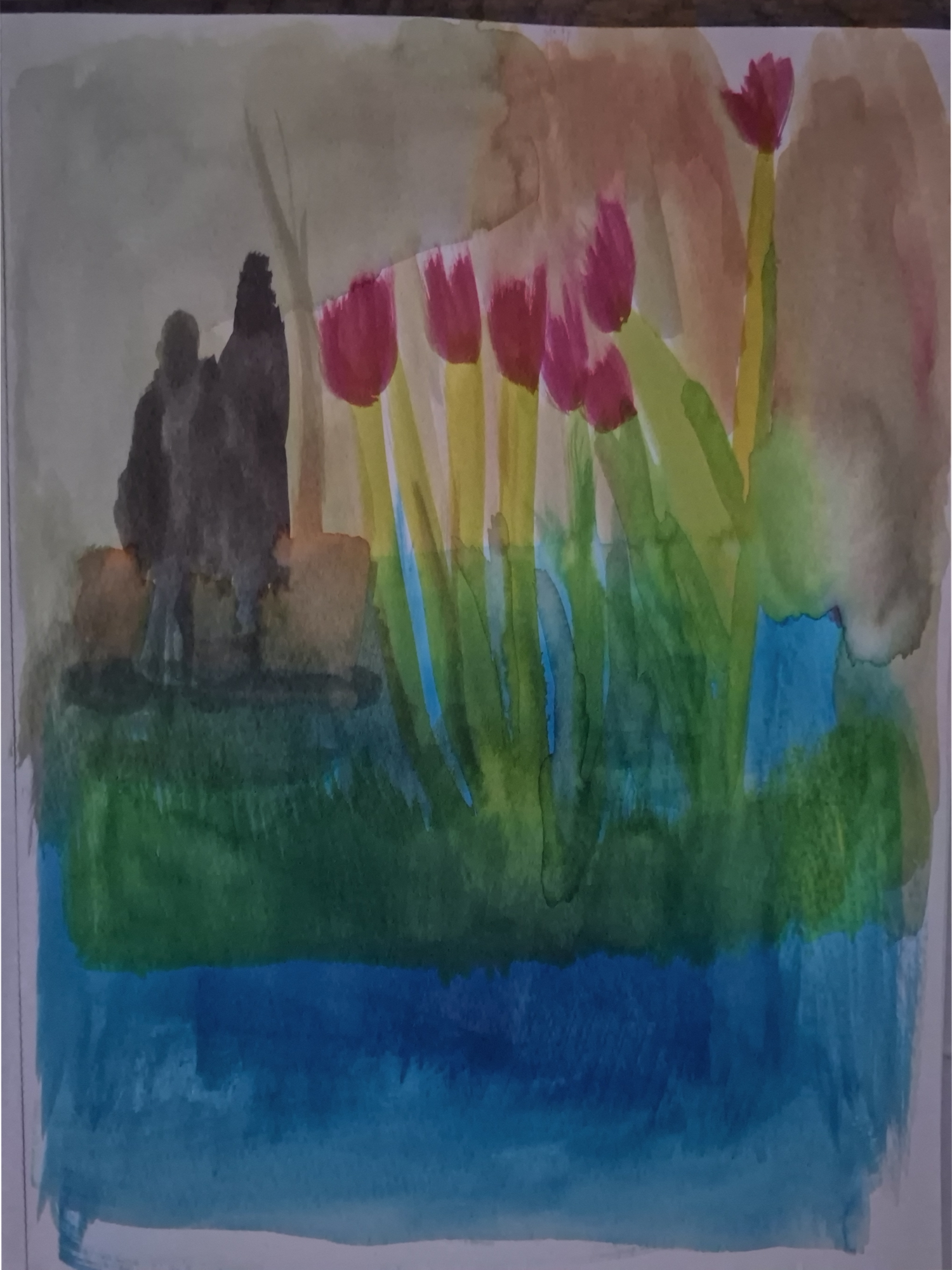 Inked Path: Unmoved by the botanical arrangement’s allure