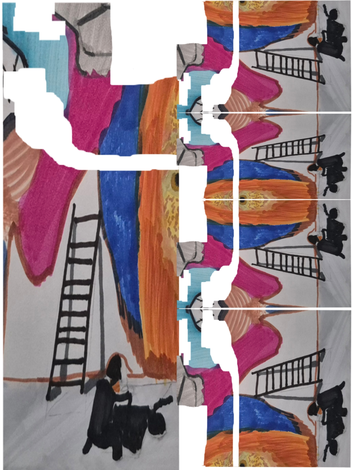 Inked Path: Majority of Contributions Shape the Journey, comic art, comic strips, inkedpath, late to the party, puzzlement, Quibbles of the scribbles, the clone did it, used or not, webcomic.