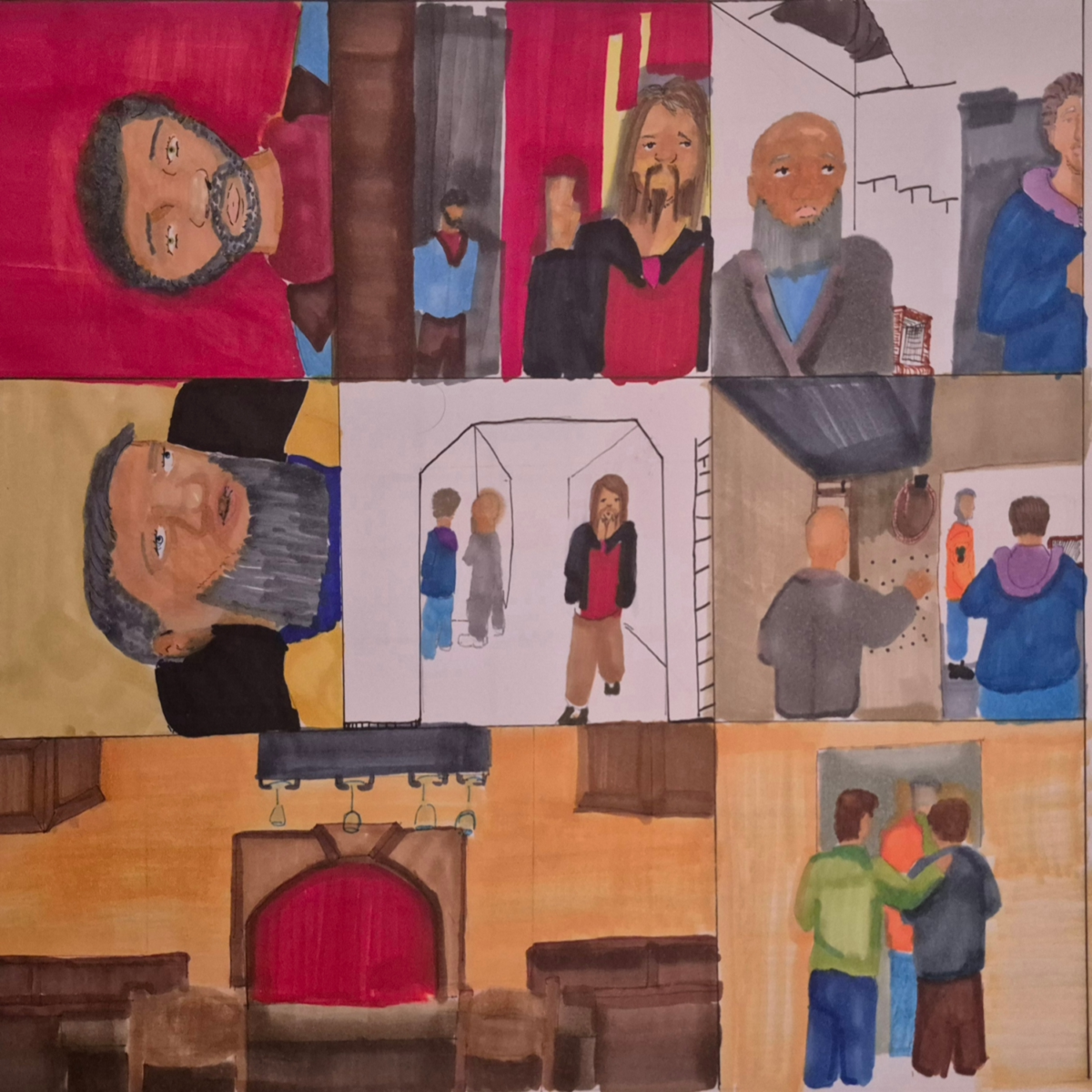 are added to give the comics a bit of a punch-up in the work presented. The walk and talk ends with the conspiracy theory of the camera flowers being used. While the testing for the pet was pushed to the limit in a cyclorama.