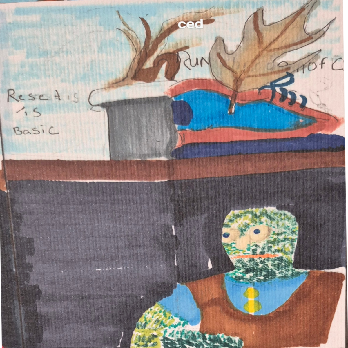 Inked Path: the year is changed to a new, comic art, comic strips, inkedpath, late to the party, puzzlement, Quibbles of the scribbles, the clone did it, used or not, webcomic.