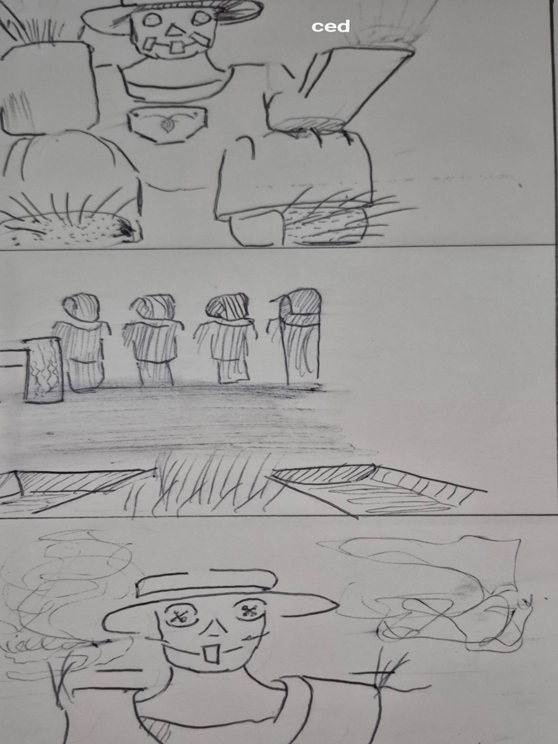 Inked Path: The Jelly Flower of an Artist, right?, comic art, comic strips, inkedpath, late to the party, puzzlement, Quibbles of the scribbles, the clone did it, used or not, webcomic.