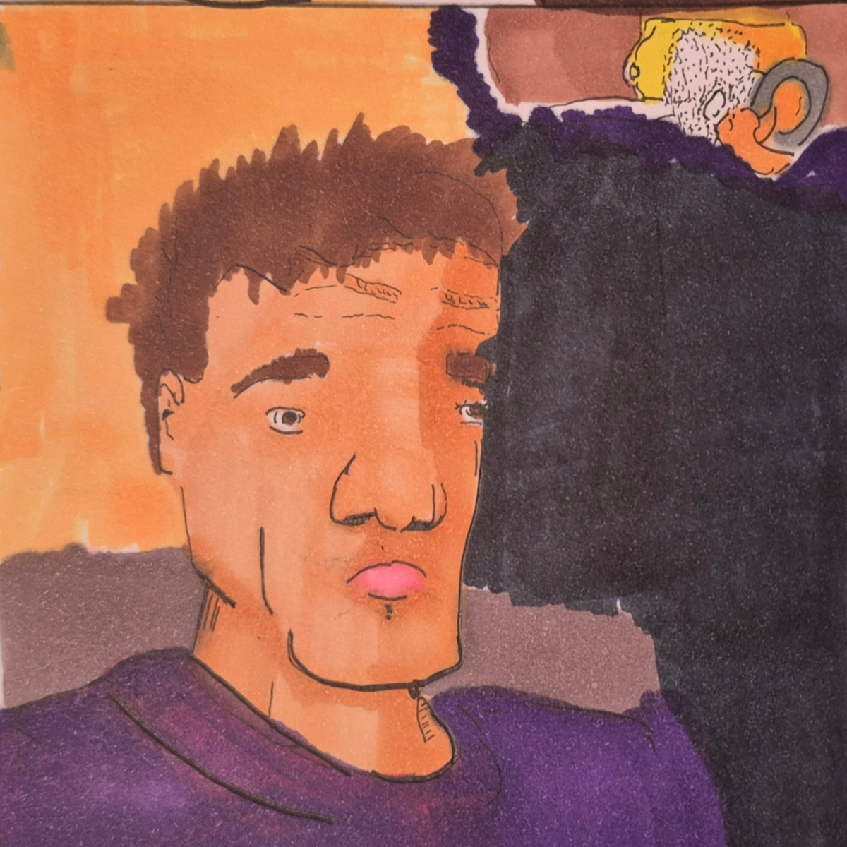 Inked path: A shadow flashed of the past, comic art, comic strips, inkedpath, late to the party, puzzlement, Quibbles of the scribbles, the clone did it, used or not, webcomic.