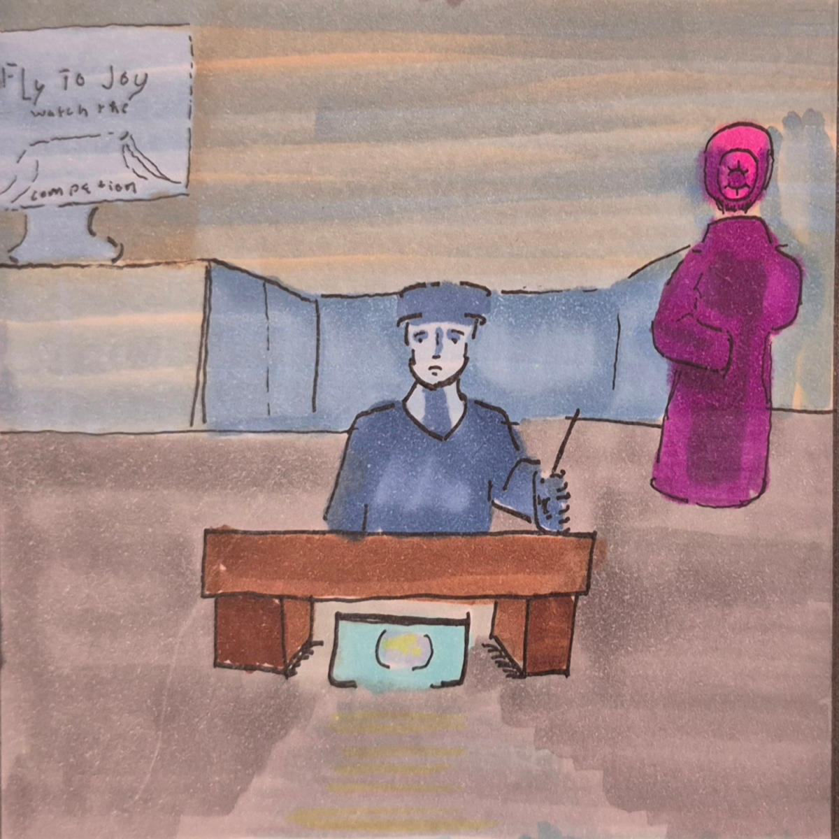 Inked Path: The Jelly Flower of an Artist, right?, comic art, comic strips, inkedpath, late to the party, puzzlement, Quibbles of the scribbles, the clone did it, used or not, webcomic.