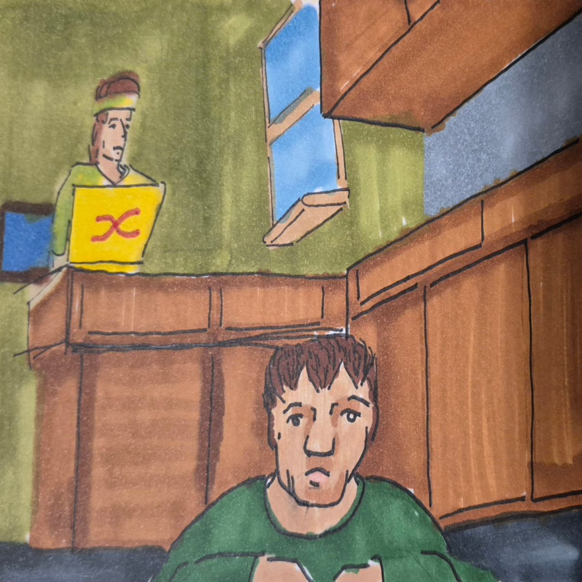 Inked Path: Once Used, Now The Cover, right?, comic art, comic strips, inkedpath, late to the party, puzzlement, Quibbles of the scribbles, the clone did it, used or not, webcomic.