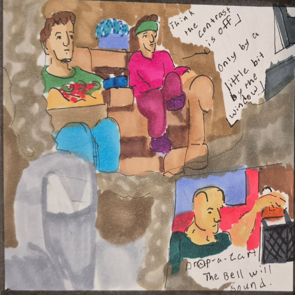 Inked Path: Flot to the Mind's Sight, Chasing the dreaming meaning, right?, comic art, comic strips, inkedpath, late to the party, puzzlement, Quibbles of the scribbles, the clone did it, used or not, webcomic.