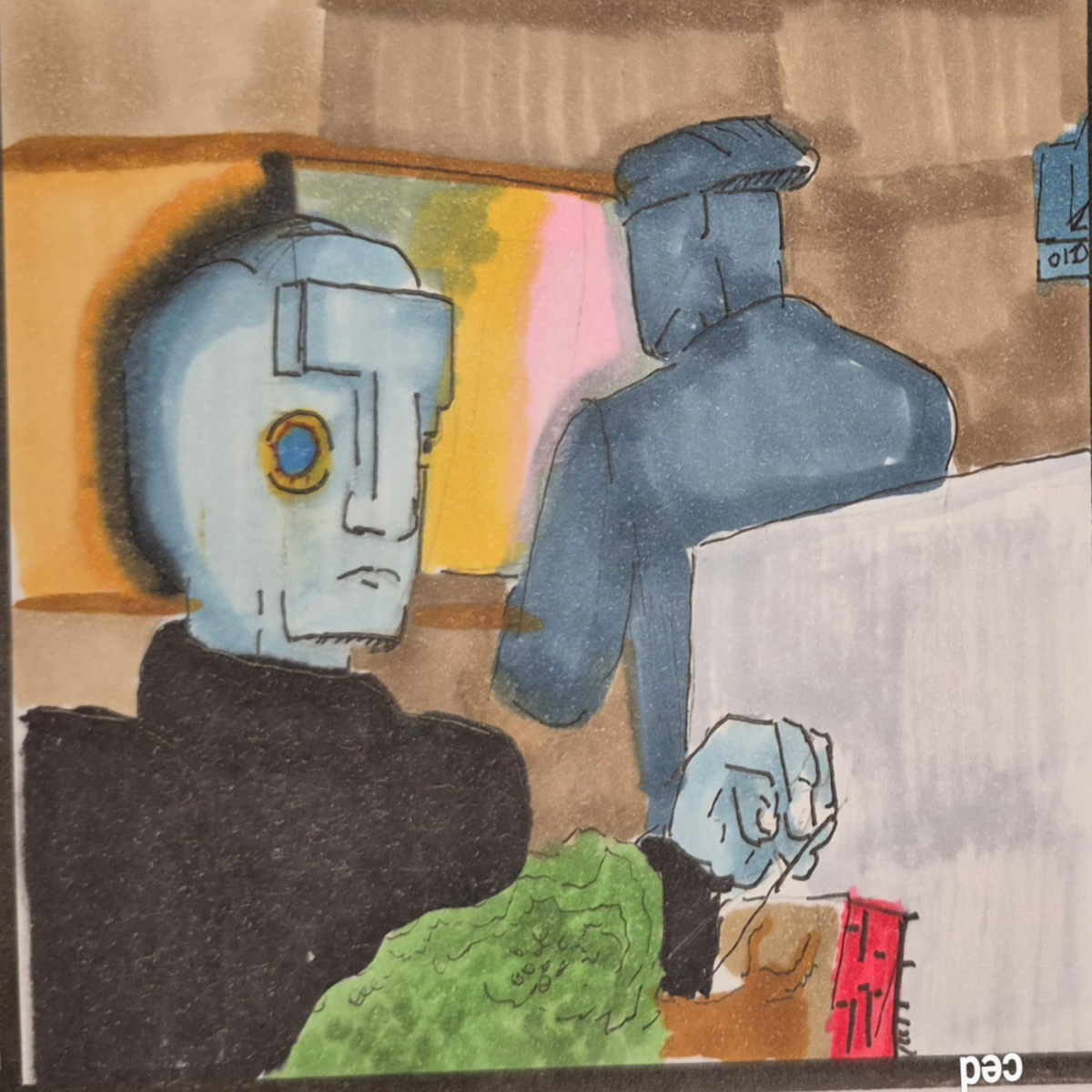 Inked Path: Flot to the Mind's Sight, Chasing the dreaming meaning, right?, comic art, comic strips, inkedpath, late to the party, puzzlement, Quibbles of the scribbles, the clone did it, used or not, webcomic.