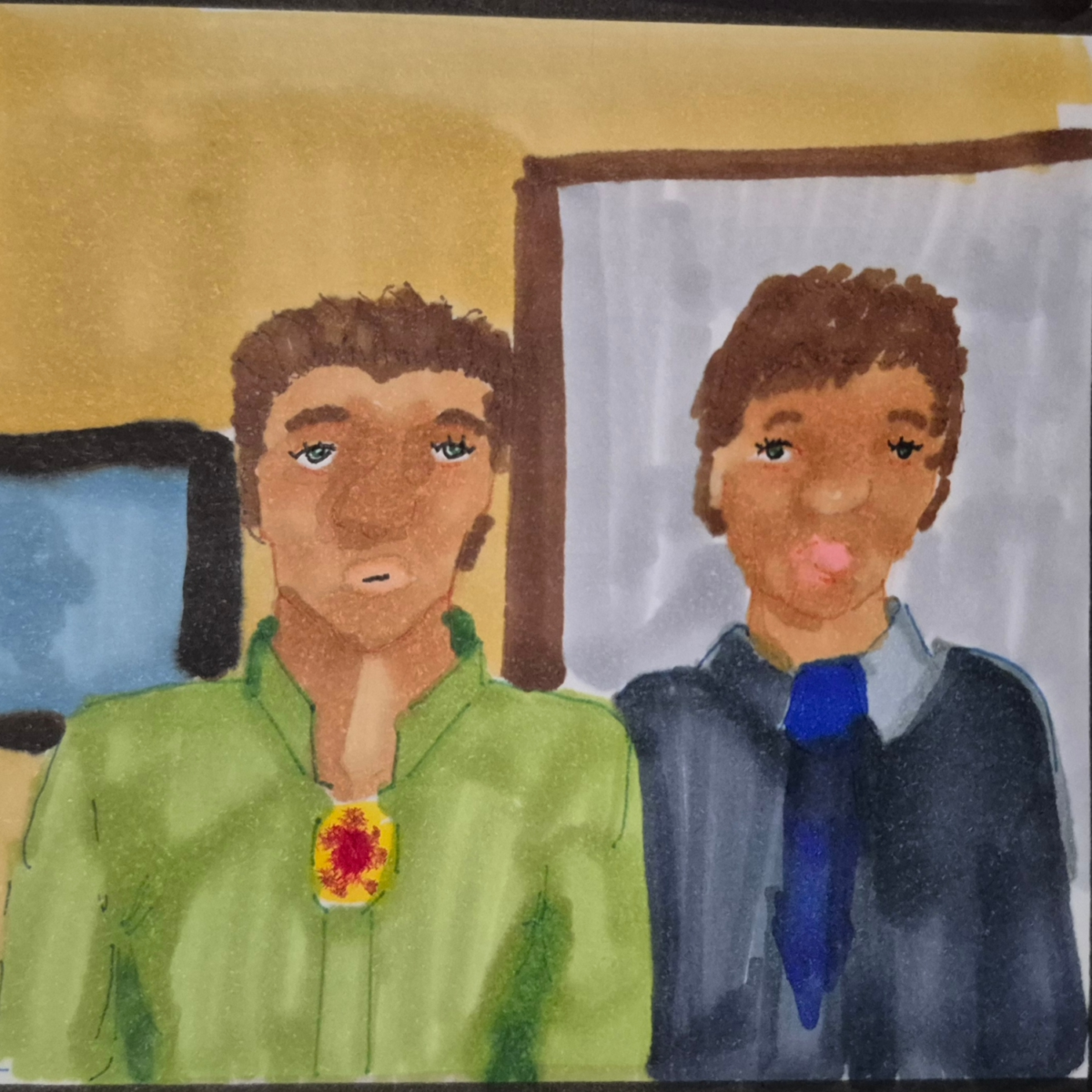 Inked Path: Unfinished Walls, Offering Reverence in Emptiness, comic art, comic strips, inkedpath, late to the party, puzzlement, Quibbles of the scribbles, the clone did it, used or not, webcomic.