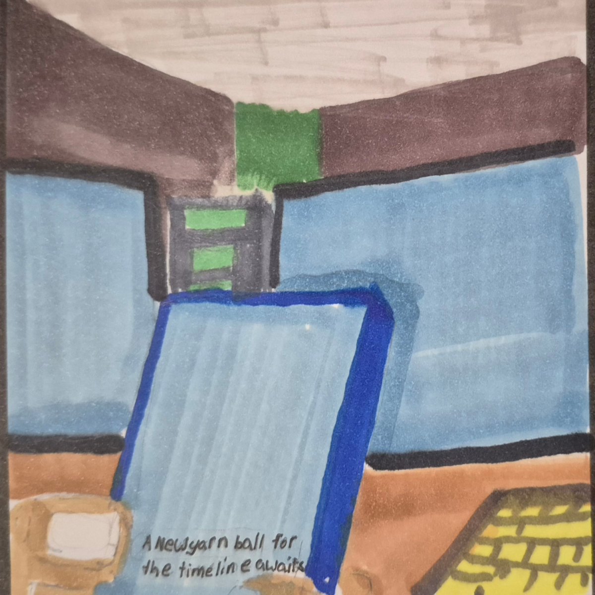 Inked path: Two Crowns Faced to The Crowd, comic art, comic strips, inkedpath, late to the party, puzzlement, Quibbles of the scribbles, the clone did it, used or not, webcomic.