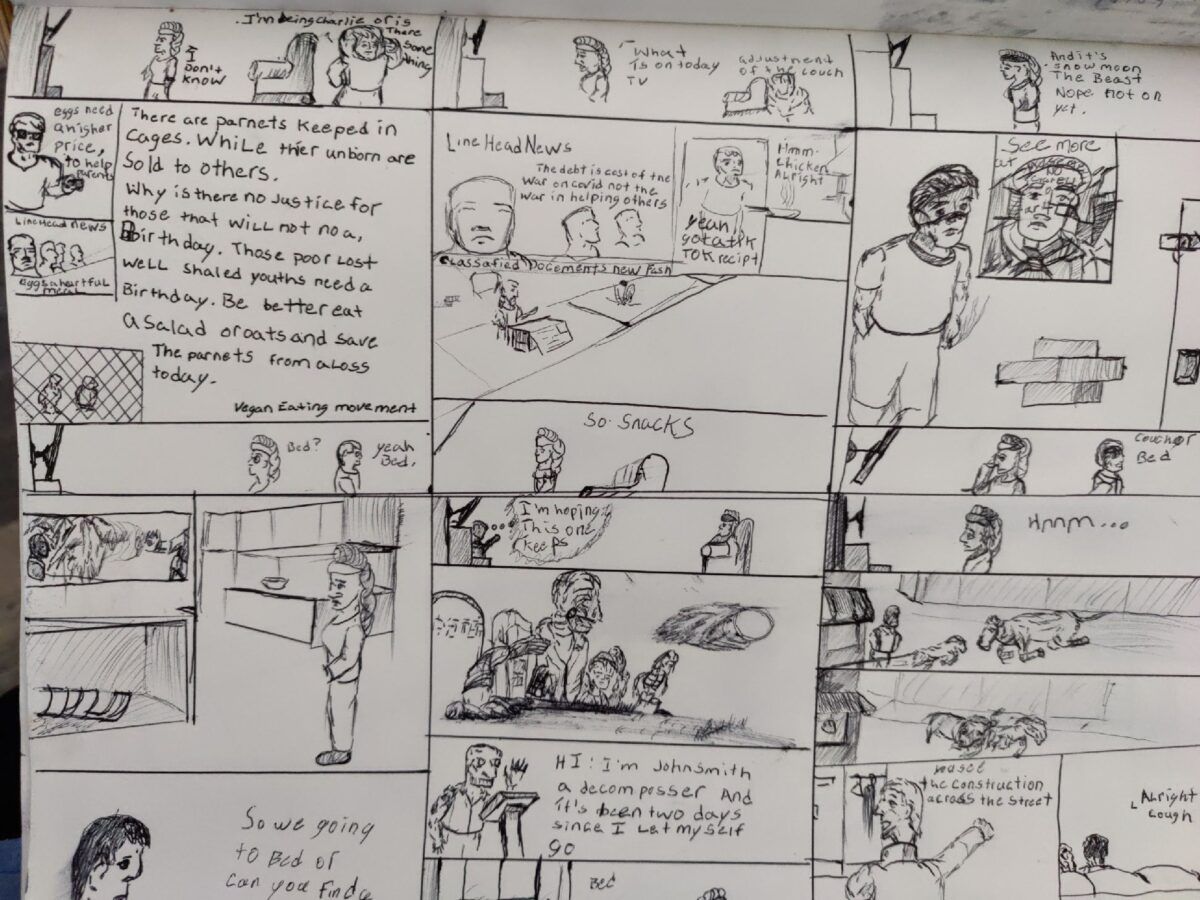 comic art, comic strips, inkedpath, Quibbles of the scribbles, the clone did it, webcomic, Away-ink, La tinta, away forward ink the path