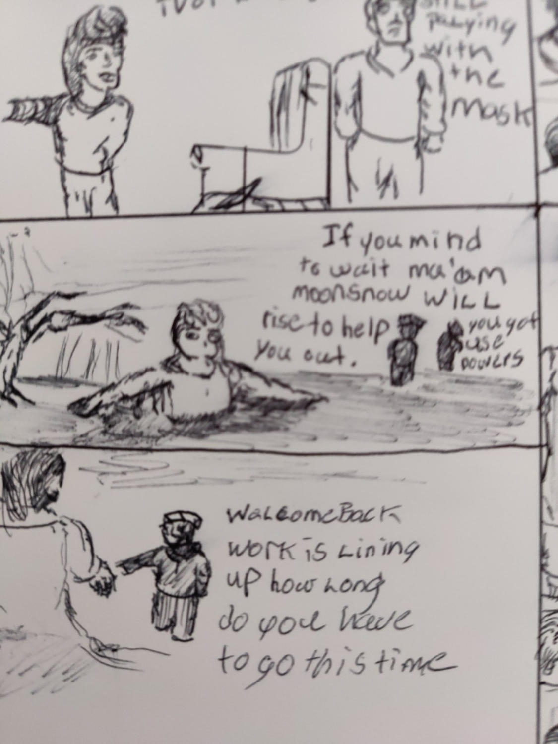 comic art, comic strips, inkedpath, Quibbles of the scribbles, the clone did it, webcomic, Away-ink, La tinta, away forward ink the path