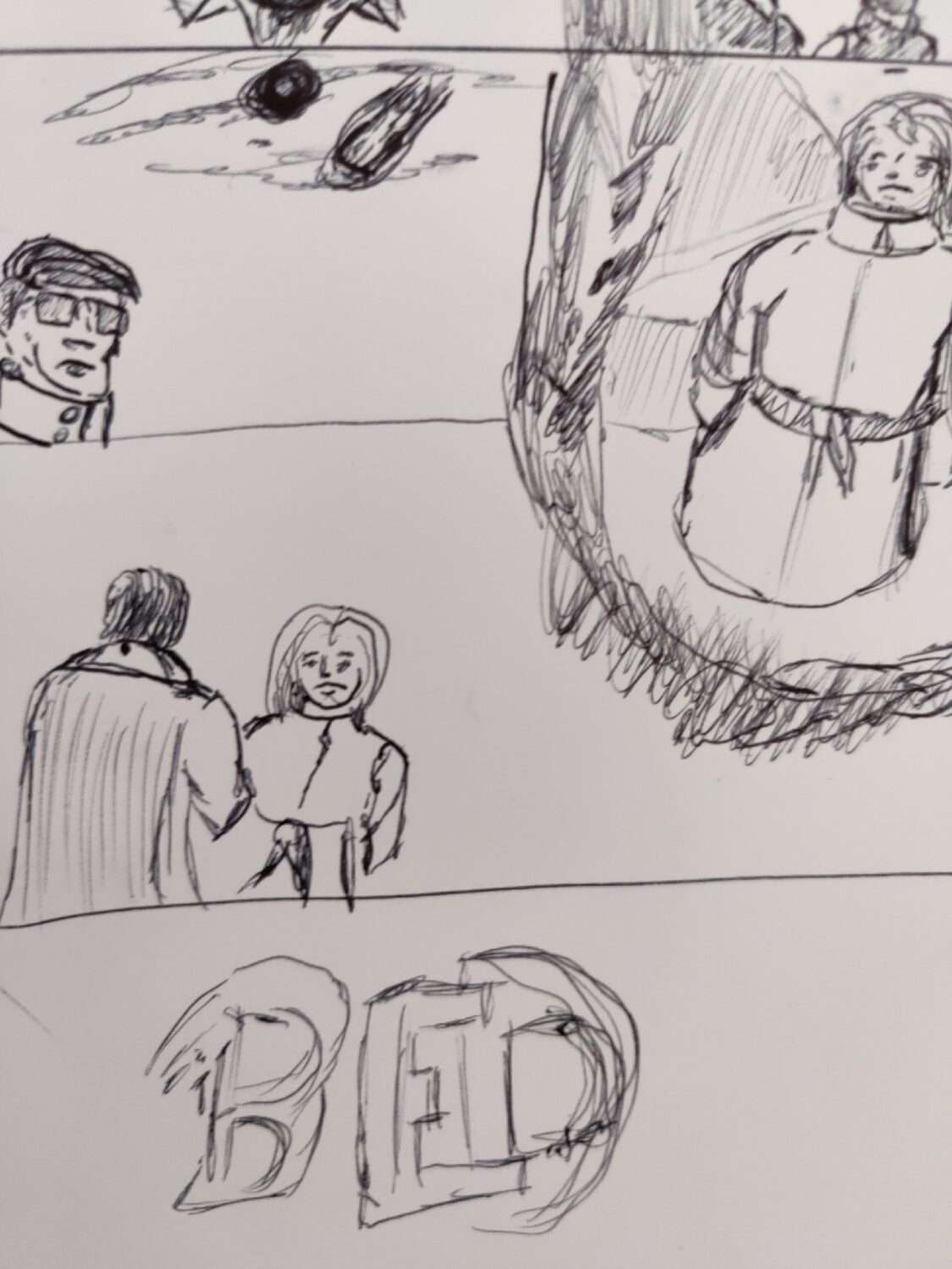 comic art, comic strips, inkedpath, Quibbles of the scribbles, the clone did it, webcomic, Away-ink, La tinta, away forward ink the path