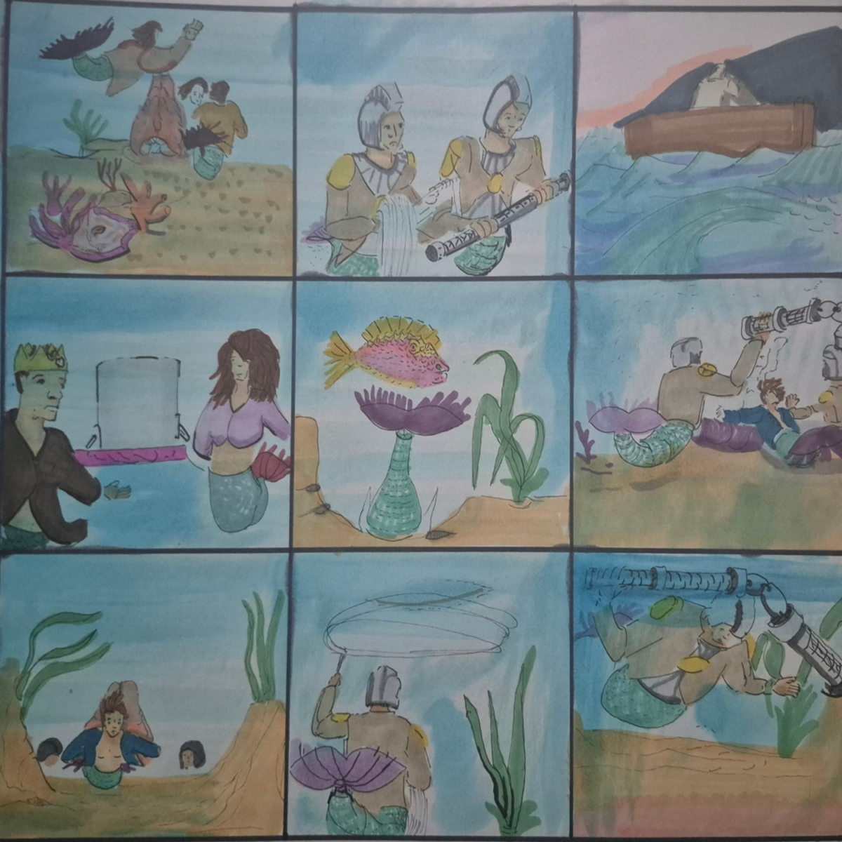 are added to give the comics a bit of a punch-up in the work presented. The walk and talk ends with the conspiracy theory of the camera flowers being used. While the testing for the pet was pushed to the limit in a cyclorama.