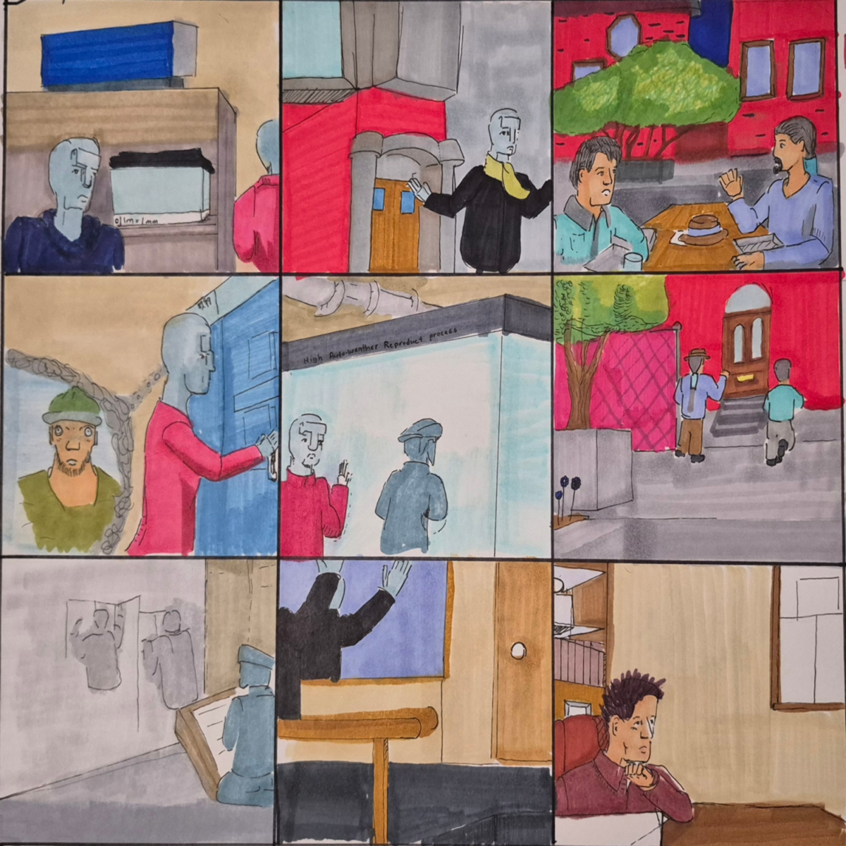 are added to give the comics a bit of a punch-up in the work presented. The walk and talk ends with the conspiracy theory of the camera flowers being used. While the testing for the pet was pushed to the limit in a cyclorama.