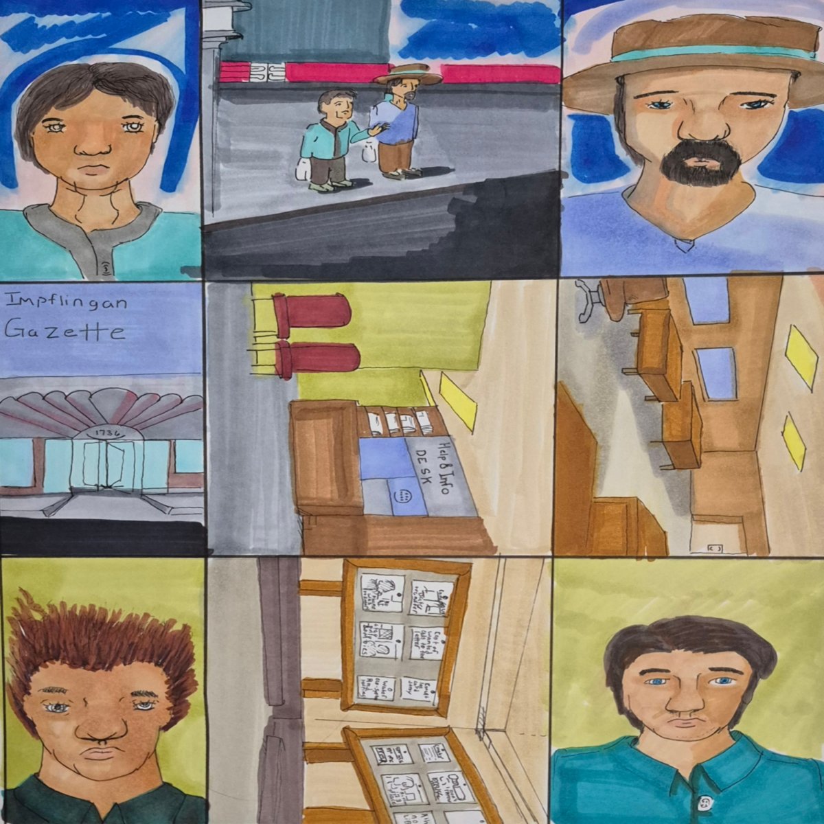 are added to give the comics a bit of a punch-up in the work presented. The walk and talk ends with the conspiracy theory of the camera flowers being used. While the testing for the pet was pushed to the limit in a cyclorama.