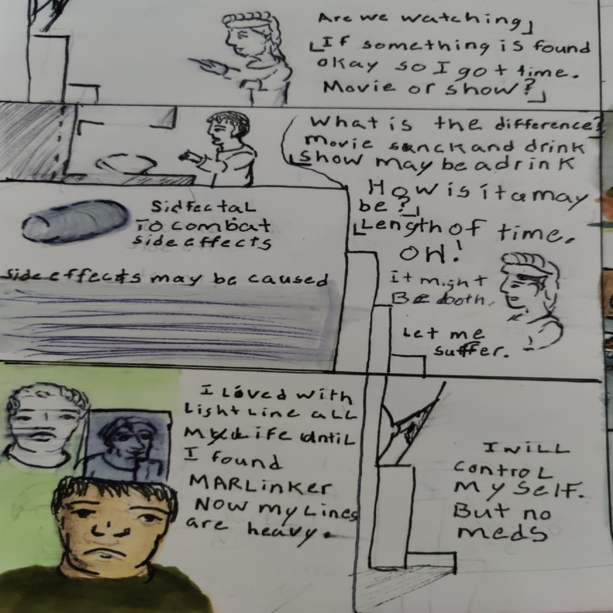 comic art, comic strips, inkedpath, Quibbles of the scribbles, the clone did it, webcomic, Away-ink, La tinta, away forward ink the path