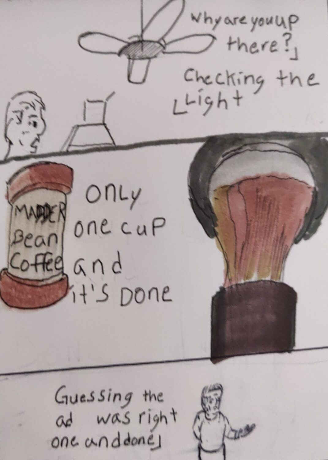 comic art, comic strips, inkedpath, Quibbles of the scribbles, the clone did it, webcomic, Away-ink,