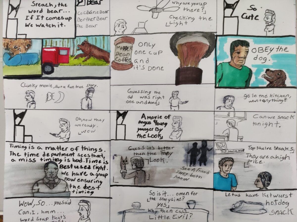 comic art, comic strips, inkedpath, Quibbles of the scribbles, the clone did it, webcomic, Away-ink,